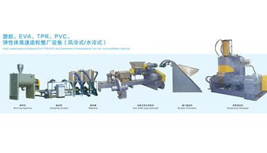 電纜料密煉(liàn)擠出造粒機組XPE、TPR、EVA、PVC 電纜料密煉擠出造粒機組XPE、TPR、EVA、PVC