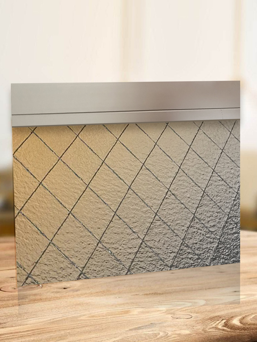 玻璃擋煙垂(chuí)壁(香梨磨(mó)砂麵) 梨花麵玻璃擋煙垂(chuí)壁