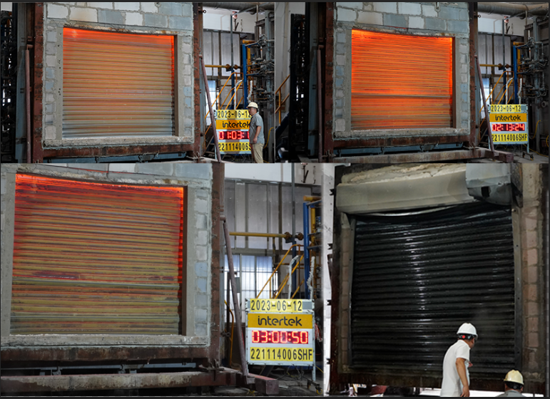 午夜免费视频門業美（měi）標防火卷簾門（mén）現場測試圖片（piàn）